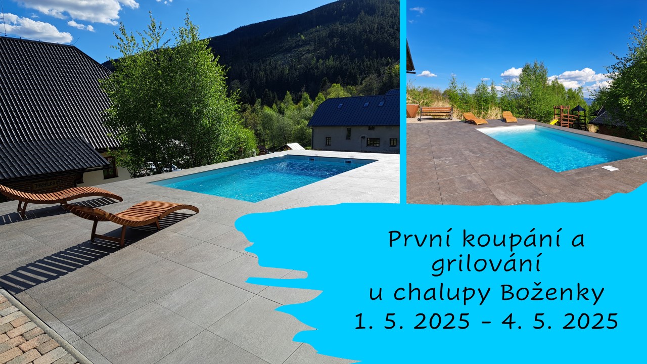 První koupání a grilování